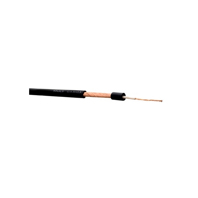 CABO MICROFONE MONO 20 AWG (0,50MM) PT - MULT CABO-