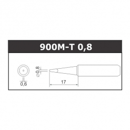 PONTA FENDA 0,8MM 900M-T-0,8D