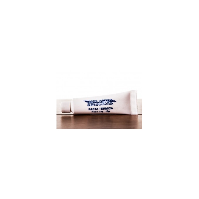 PASTA TERMICA BISNAGA C/ 10G BRANCA - IMPLASTEC
