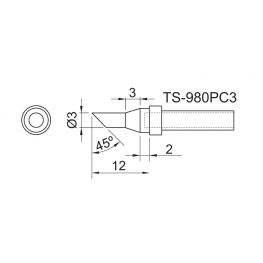 TOYO - PONTA CON. P/EST. DE SOLDA TS 980PC 3      