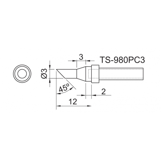 TOYO - PONTA CON. P/EST. DE SOLDA TS 980PC 3      