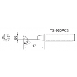 TOYO - PONTA CON. P/EST. DE SOLDA TS 960PC 3      