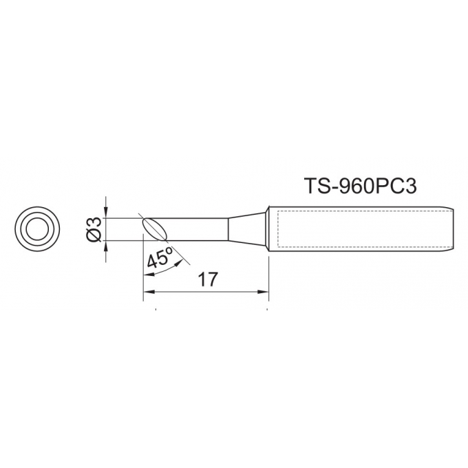 TOYO - PONTA CON. P/EST. DE SOLDA TS 960PC 3      