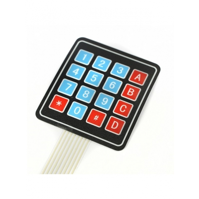 ARDUINO - ACESSORIO - TECLADO MEMBRANA MATRICIAL 4X4 - 16 TECLAS