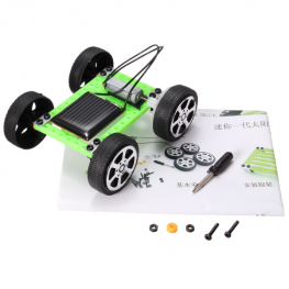 ARDUINO - MINI CARRO SOLAR (1 MOTOR 4 RODAS 1 PLATAF 1 PAINEL SOLAR)