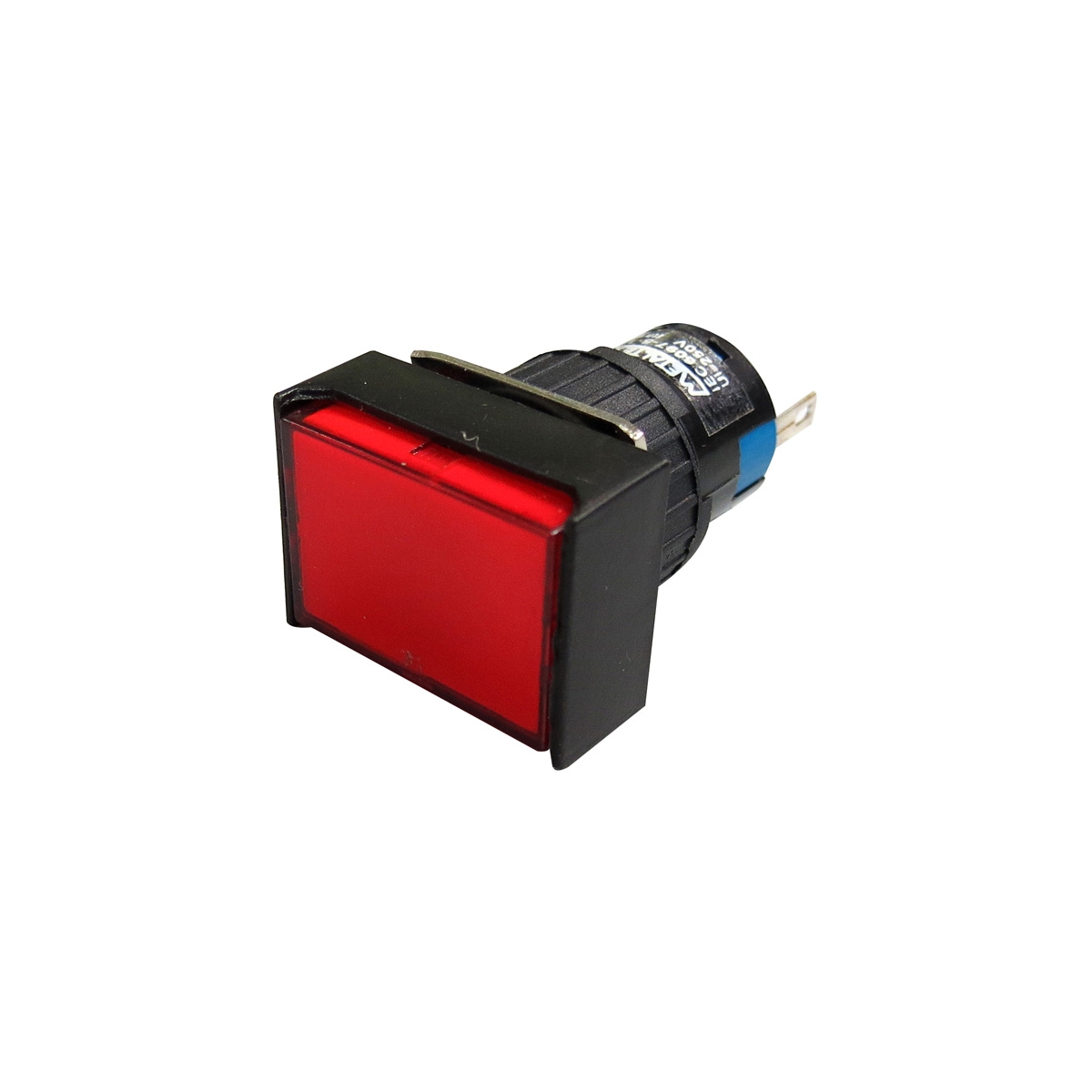 SINALEIRO RETANGULAR  LED 16MM   24VCC/CA - VERMELHO ( P16-PL7-R )
