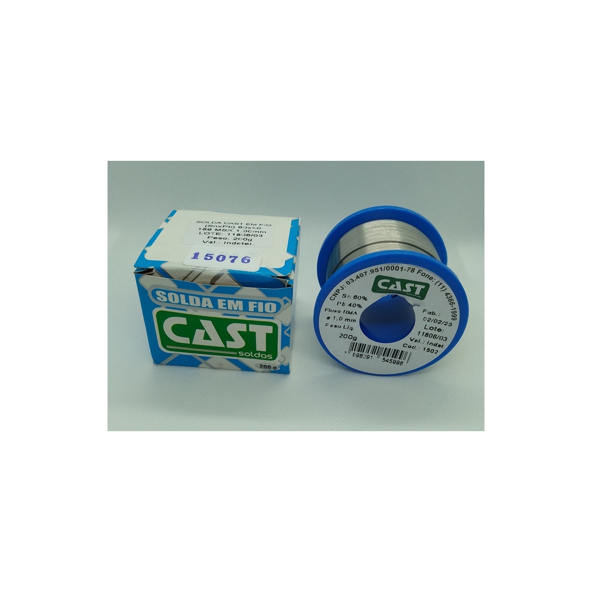 CAST - SOLDA 1,0MM 60 X 40 C/RES.ROLO 200G