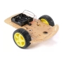ARDUINO - CHASSIS P/ CARRO RET. (2 MOTORES 2 RODAS 1 PLATAF)