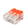 WAGO - EMENDA SIMPLES CMK221-613 - 3 P - TRANSPARENTE