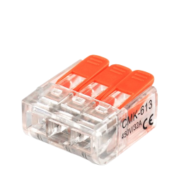 WAGO - EMENDA SIMPLES CMK221-613 - 3 P - TRANSPARENTE