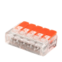 WAGO - EMENDA SIMPLES CMK221-615 - 5 P - TRANSPARENTE