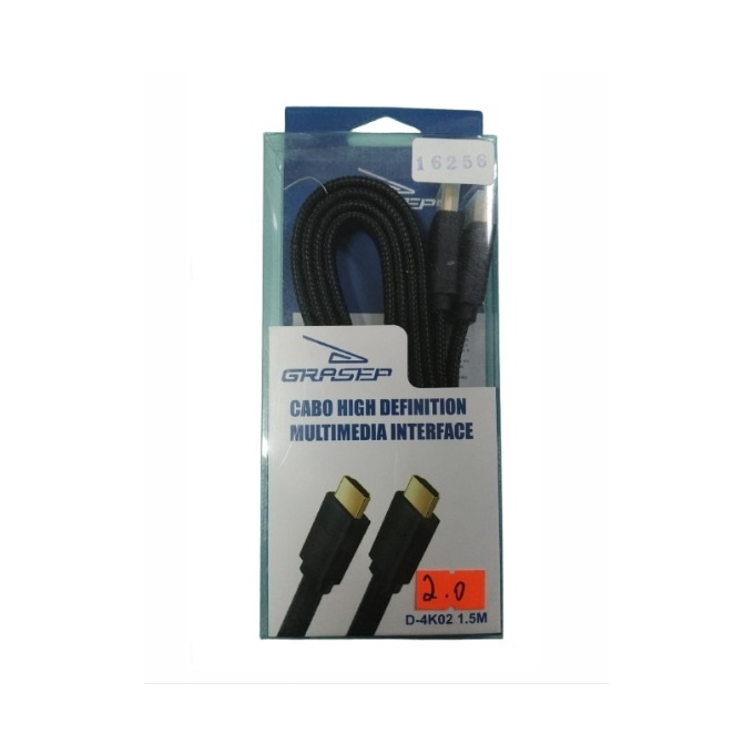 CABO HDMI - 1,5 METROS - MACHO/ MACHO 2.0 - GRASEP