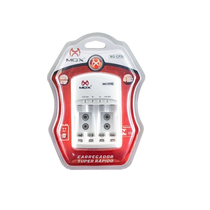 CARREGADOR BATERIA IMPORTADO - 9V/AA/AAA BIVOLT